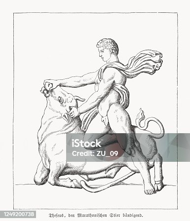 Theseus illustrations stock illustrations royalty