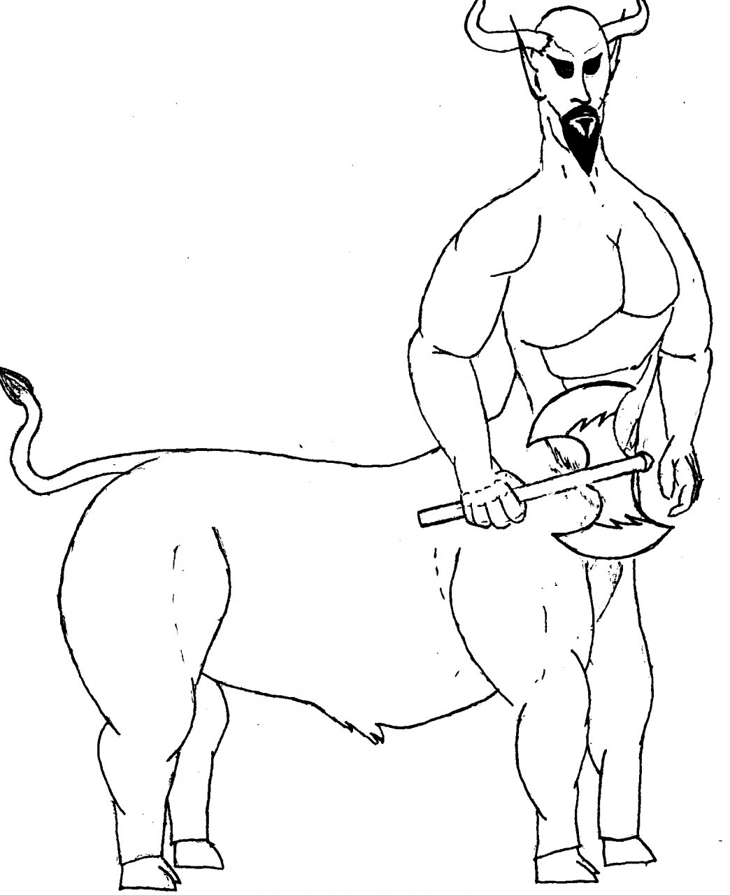 Minotaur by bear