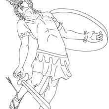 Theseus and the minotaur coloring pages