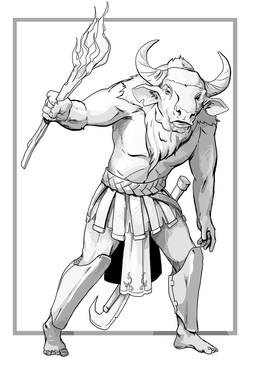 Minotaur from greek mythology story origins significance