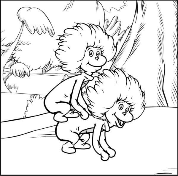 Things are like monkeys coloring page