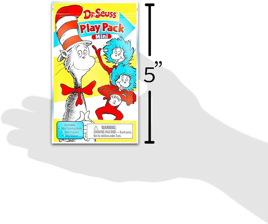 Dr seuss birthday party favors set