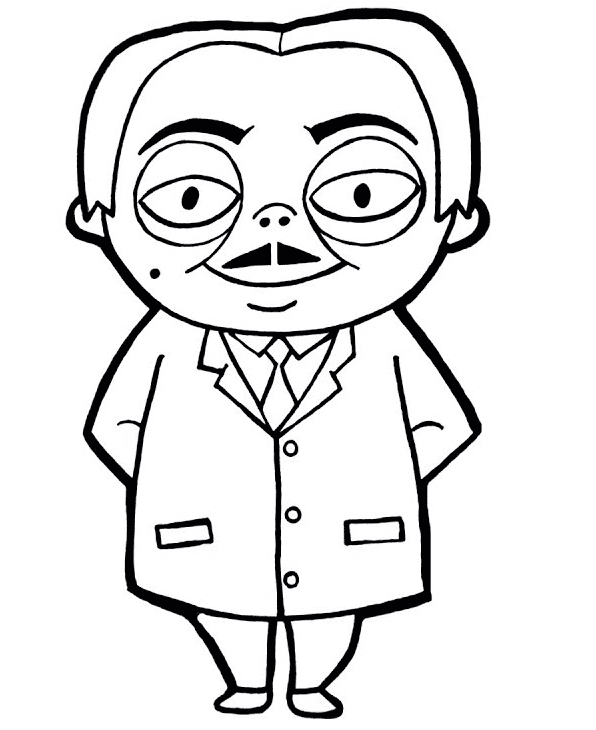 The addams family coloring pages printable for free download