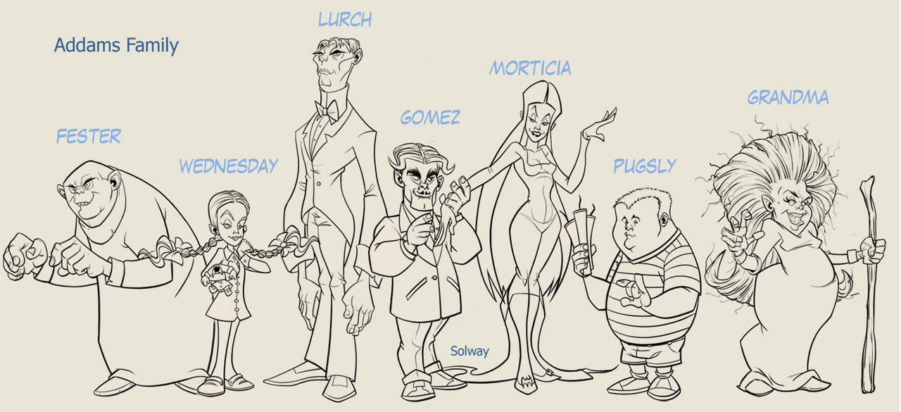 Addams family by kravenous on
