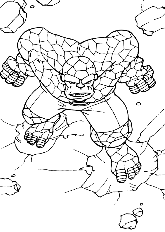 The thing fantastic four mandala coloring pages coloring pages spiderman coloring