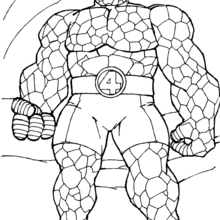 The thing coloring pages