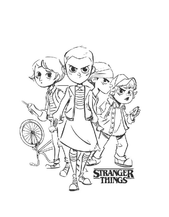 Stranger things coloring pages free personalizable coloring pages