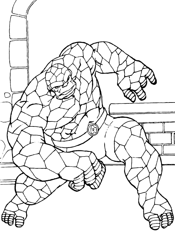 The mighty thing coloring pages