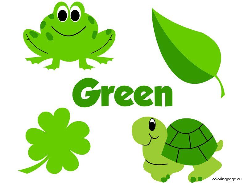 Green coloring page