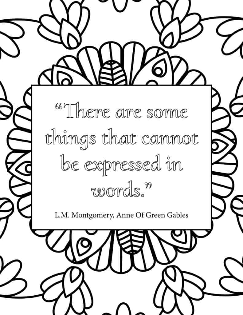 Anne of green gables printable coloring pages