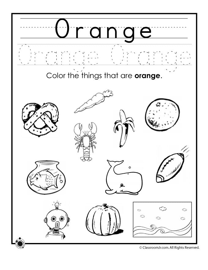 Learning colors worksheets for preschoolers color orange worksheet preschool worksheets color worksheets preschool colors