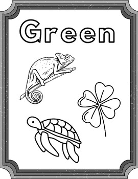 Colors coloring sheets red orange yellow green blue purple pink