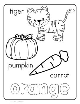 Colors coloring pages by learners of the world tpt