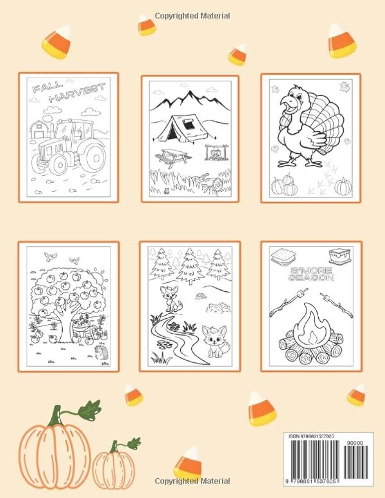 All things fall coloring book for ages