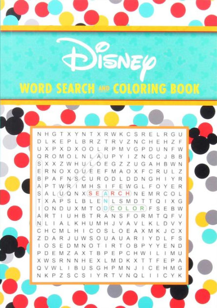 Disney word search and coloring book by editors of thunder bay press paperback barnes noble