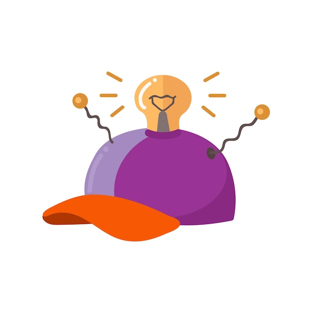 Premium vector thinking cap icon clipart avatar logotype isolated vector illustration