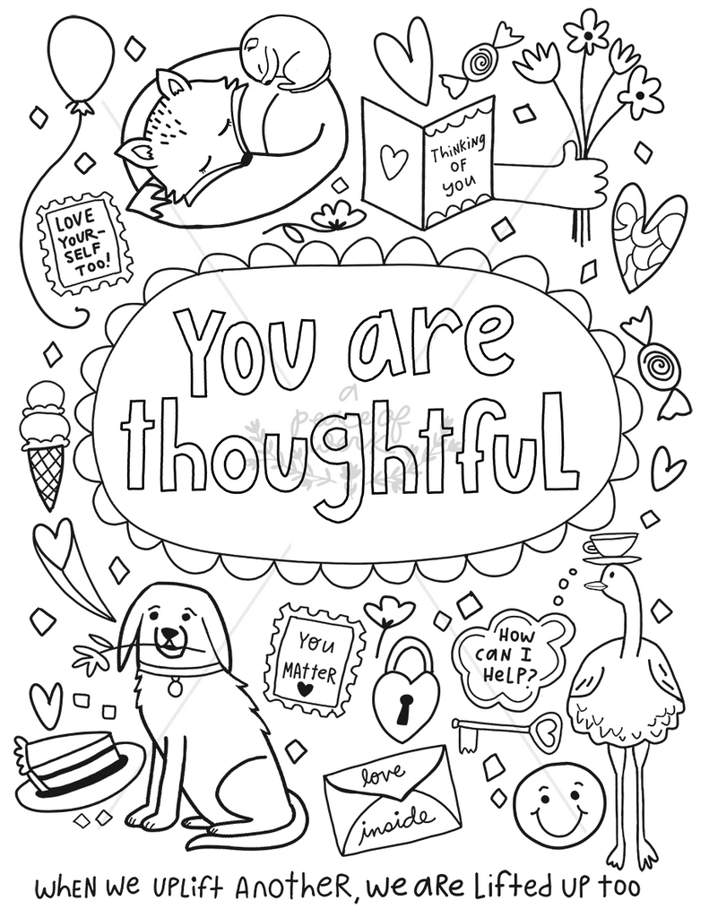 You are wonderful coloring book