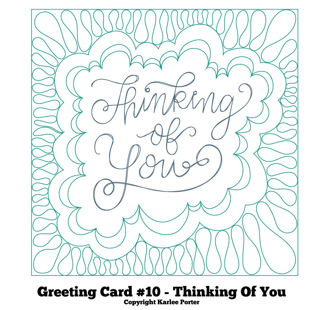 Greeting card â thinking of you â karlee porter