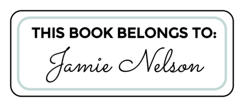 This book belongs to bookplate label template