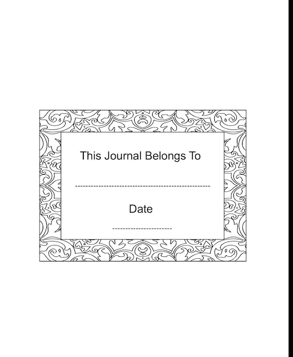 Coloring pages adult coloring book and journal meditation mandala heart pattern to print color printable pdf instant download
