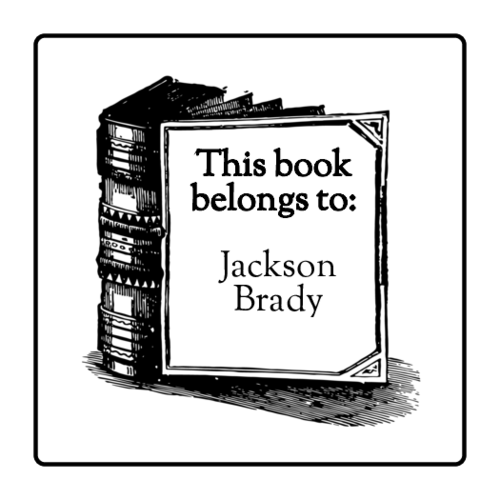This book belongs to bookplate label