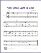 This little light of mine free printable sheet music for easy piano â my favorite freebies