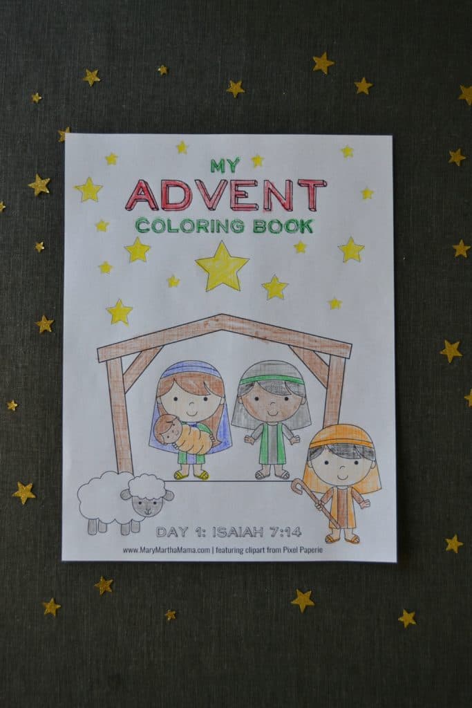 Advent coloring pages free printable pages for kids â mary martha mama