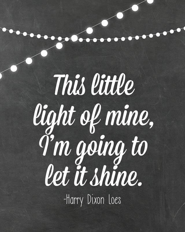 This little light of mine printable