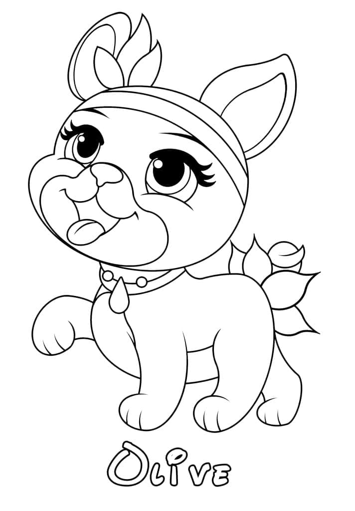 Thistleblossom from palace pets coloring page