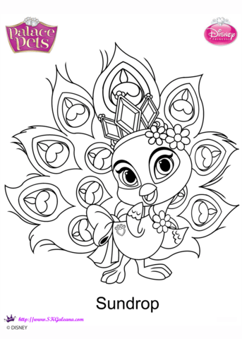 Sundrop princesss coloring page free printable coloring pages