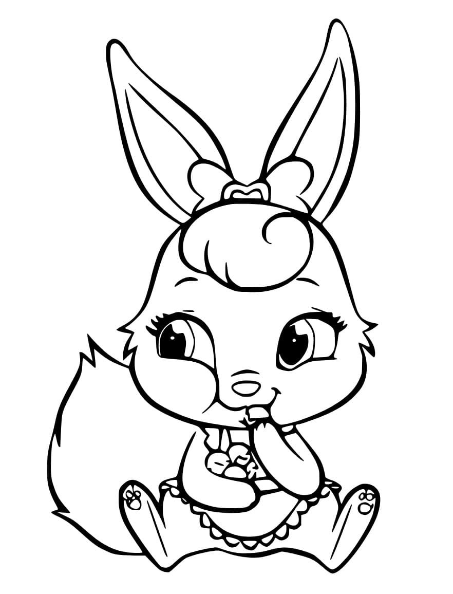 Berry in palace pets coloring page