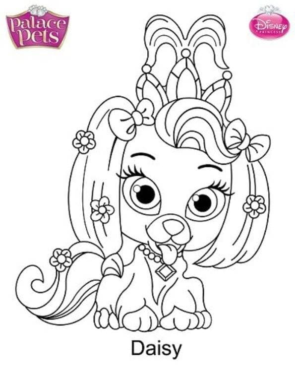 Thistleblossom from palace pets coloring page