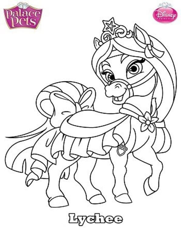 Thistleblossom from palace pets coloring page