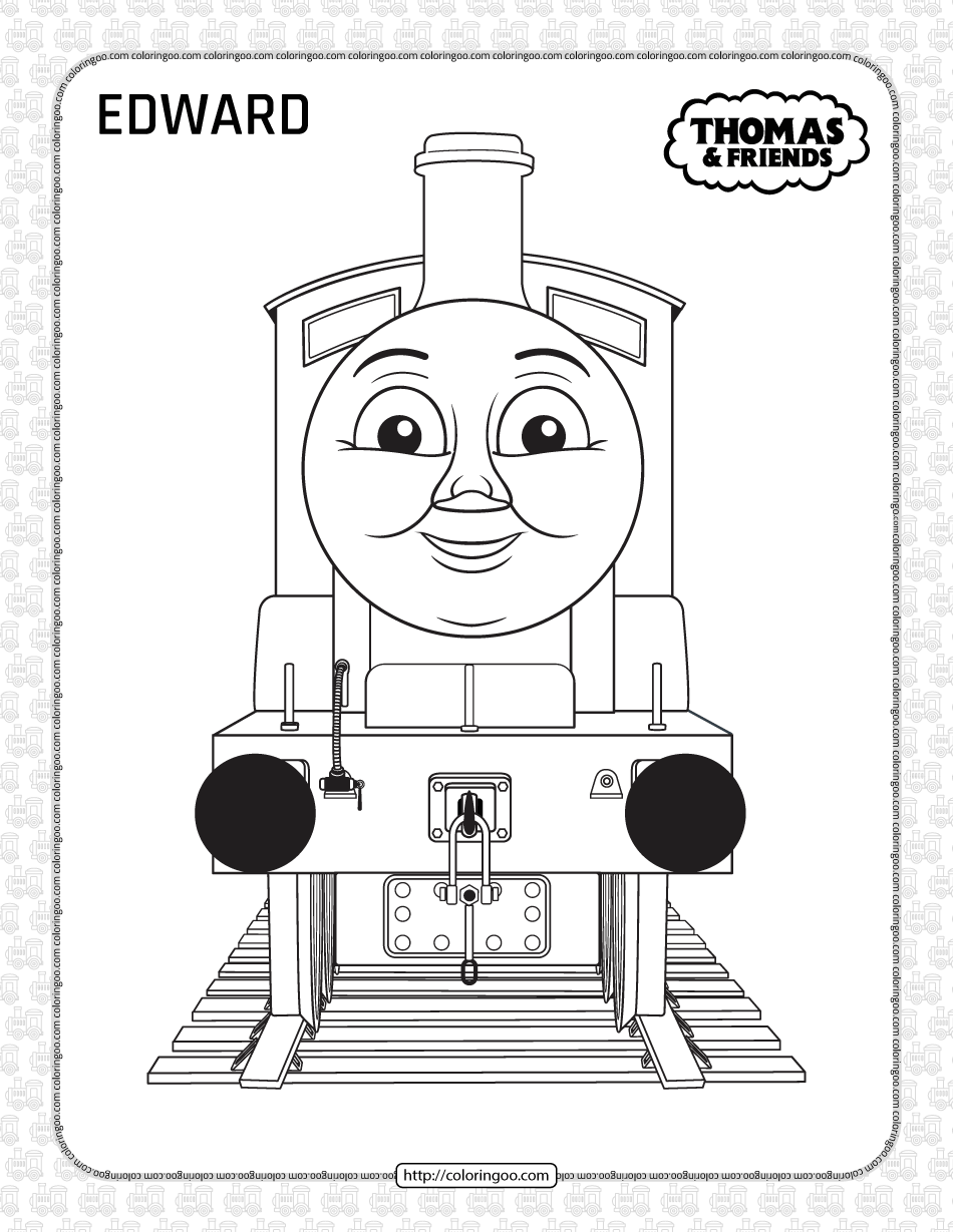 Printables thomas and friends edward coloring page
