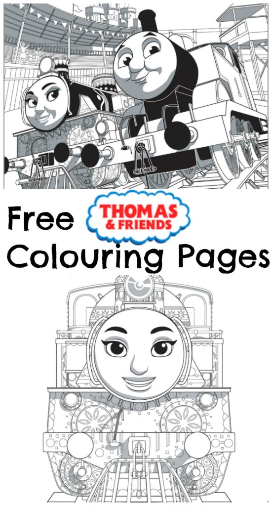 Thomas friends the great race louring pages
