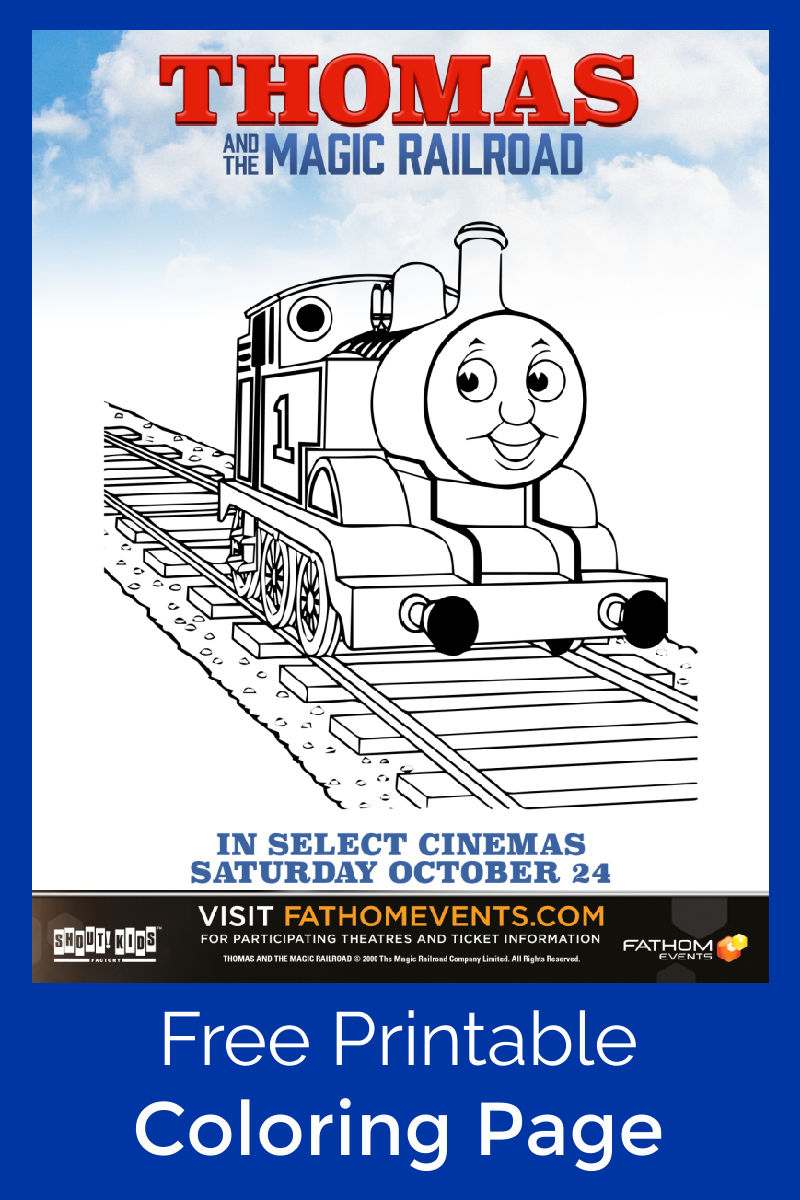 Free printable thomas coloring page