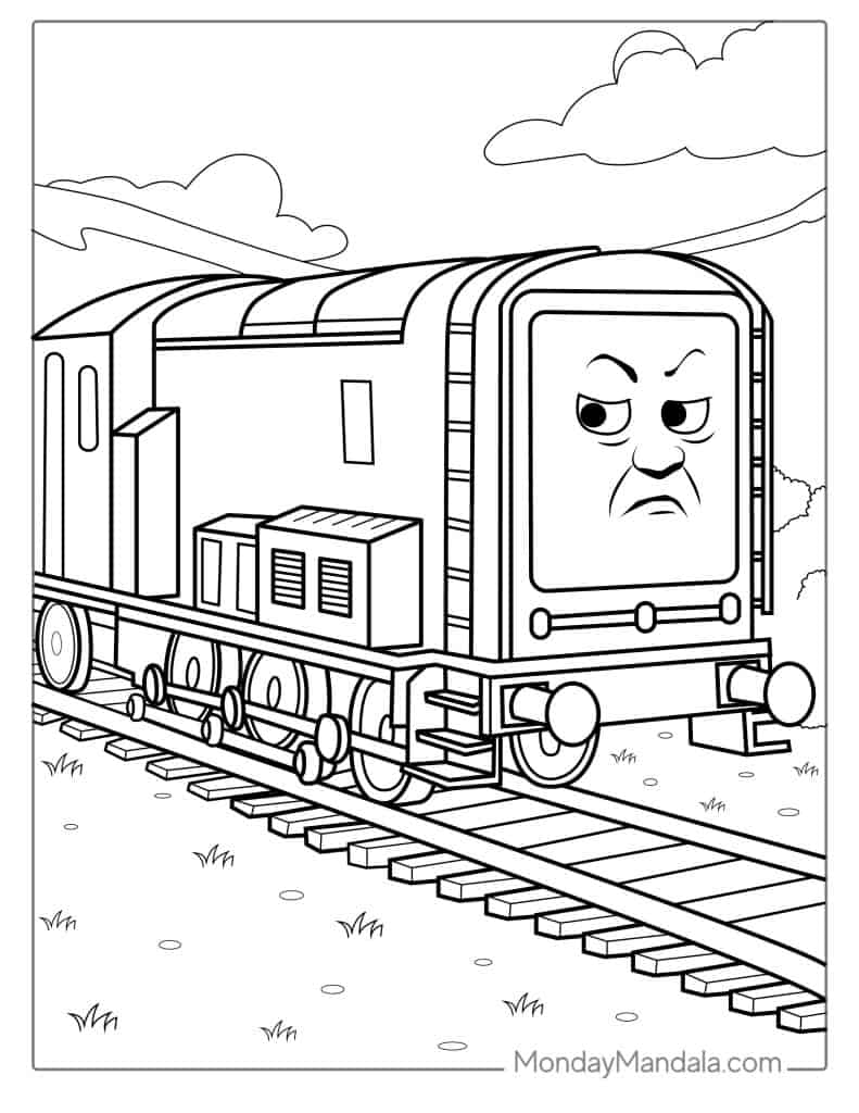 Thomas friends coloring pages free pdf printables