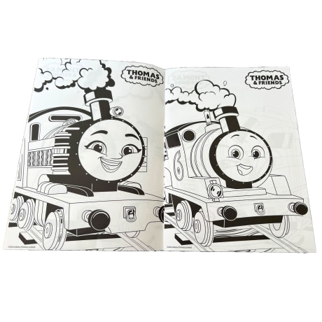 Thomas colouring book page