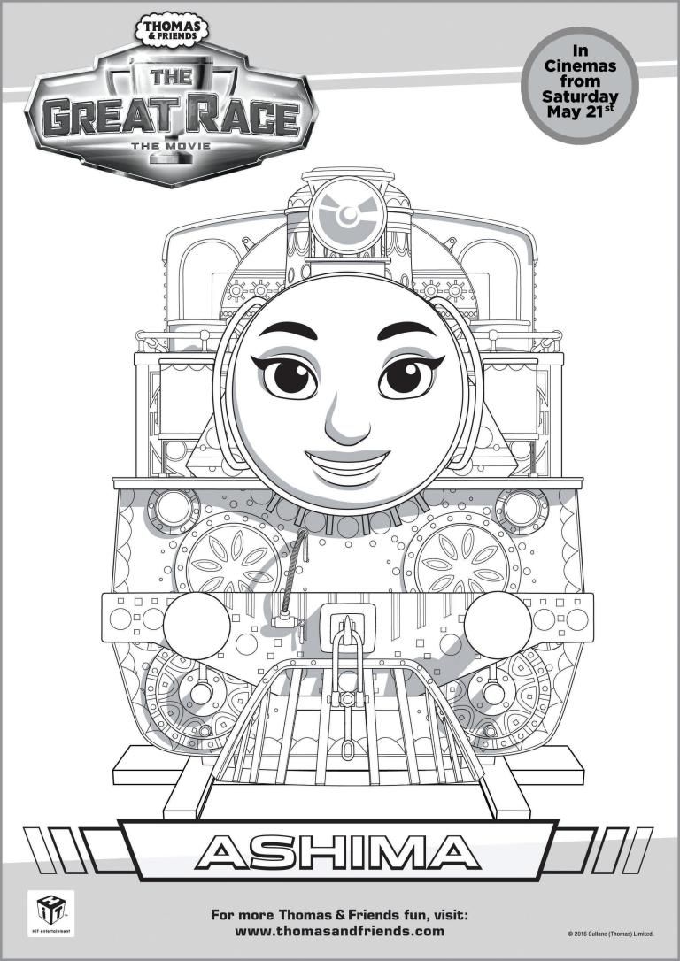 Thomas friends the great race louring pages birthday loring pages happy birthday loring pages train loring pages