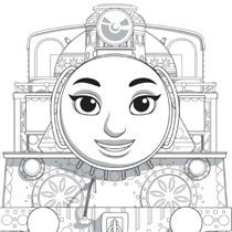 Coloring page the great race ashima thomas and friends thomas coloring pages