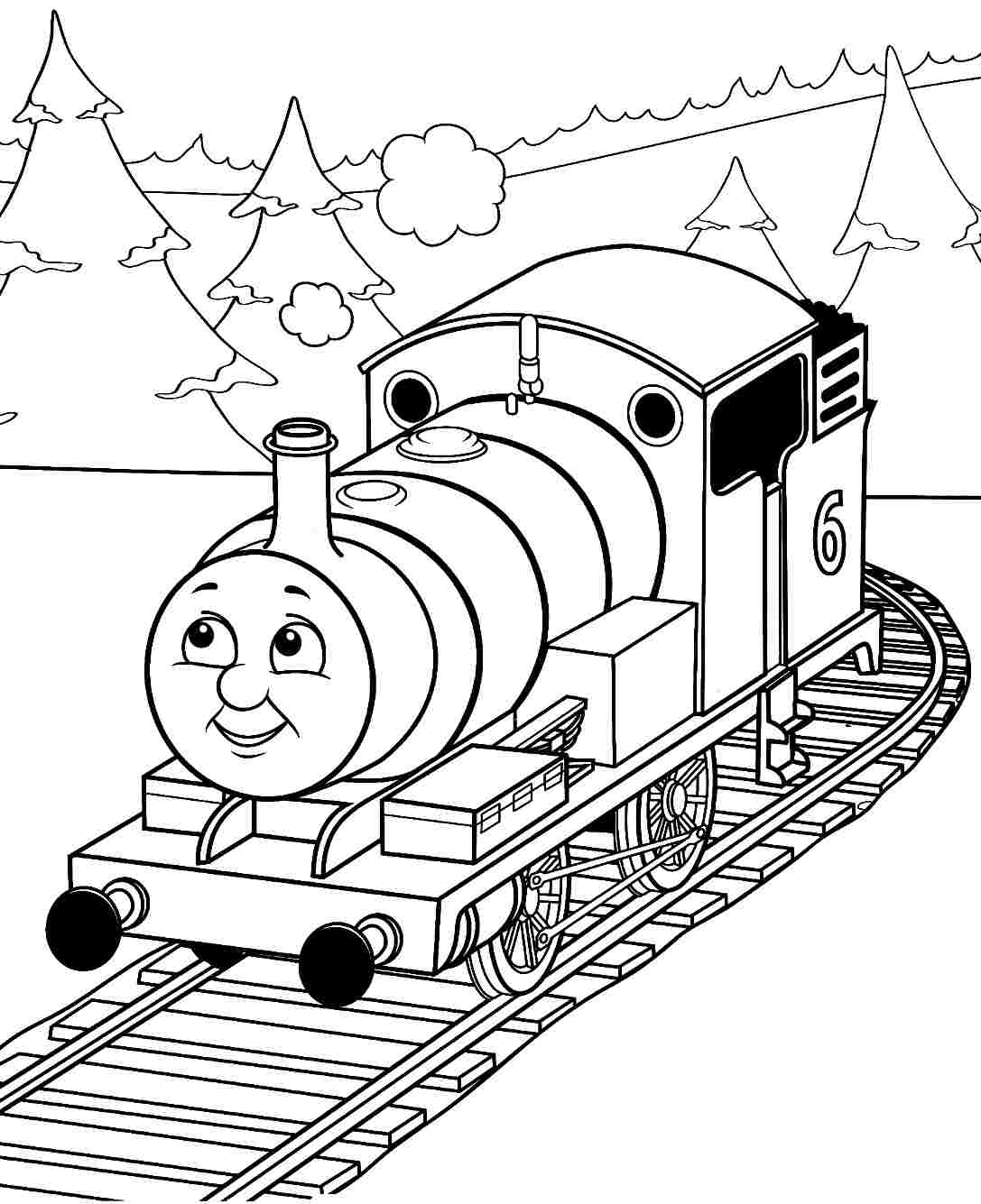 Thomas coloring pages