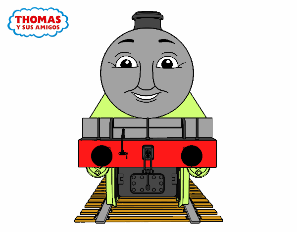 Colored page henry from thomas and friends painted by user not registered