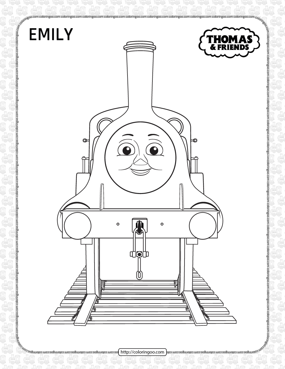 Printables thomas and friends emily coloring page