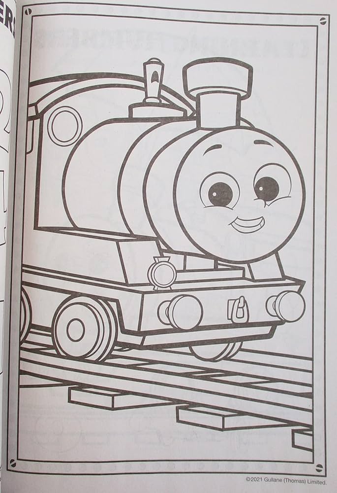 Thomas coloring and activity book with friends stand