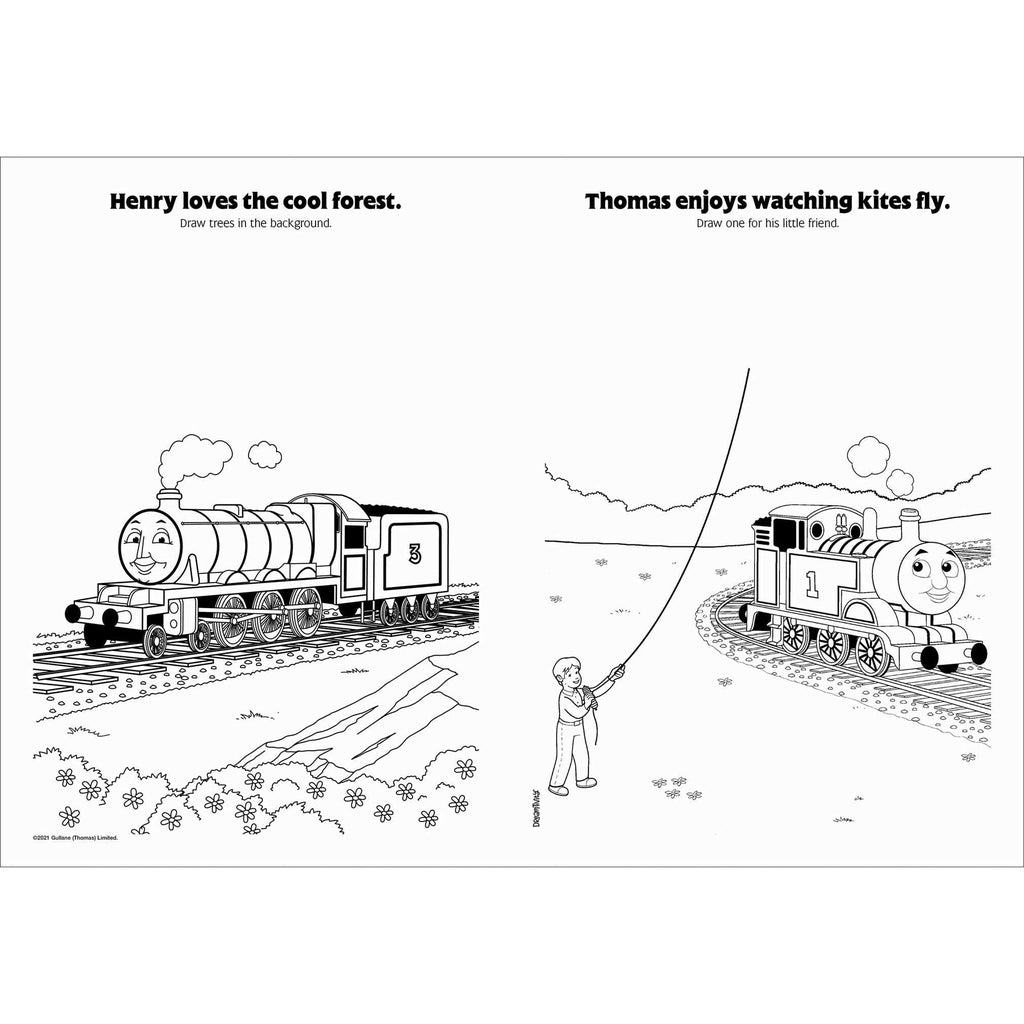 Thomas and friends colortivity off on a journey