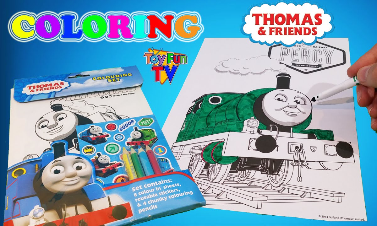 Thomas and friends percy coloring book thomas the tank engine colour episode