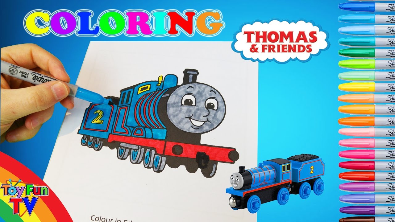 Thomas and friends coloring book baby edward the tank engine colour episode toyfun