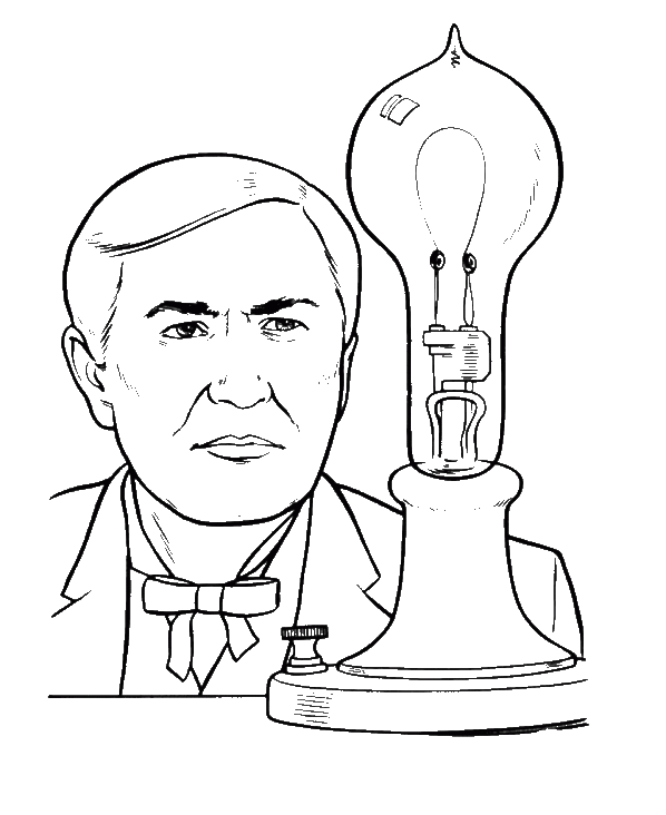 Thomas edison coloring pages free coloring pages free coloring pictures