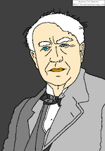 Thomas edison coloring page