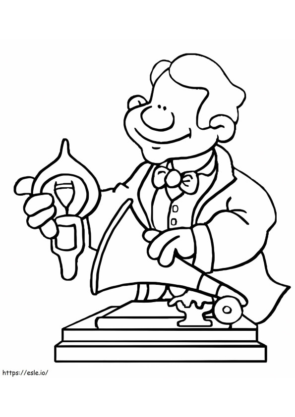Thomas edison coloring pages